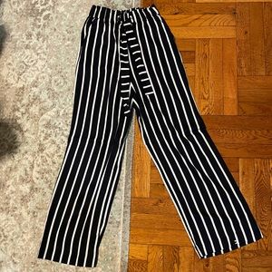 Striped Wide Leg Pants
